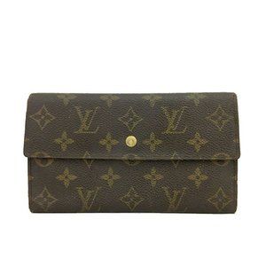 508194J Louis Vuitton Wallet Long Porte Tresor Brown Monogram